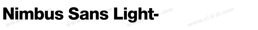 Nimbus Sans Light字体转换